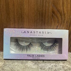 New Anastasia Beverly Hills Fake False Fashion Black Extra Long Adhesive Lashes